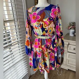 Oddi long sleeve mini dress size small